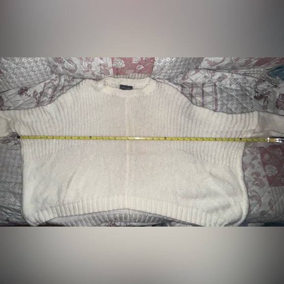 Wooden Ships Acrylic Mohair Wool super oversized soft ivory sweater size S/M - Picture 6 of 8